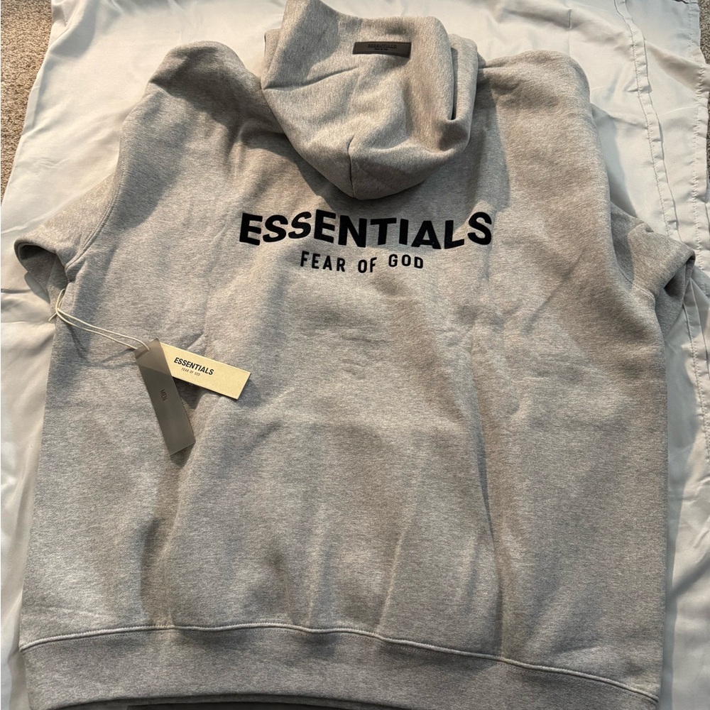 Essentials Gray Pullover Hoodie - image 4